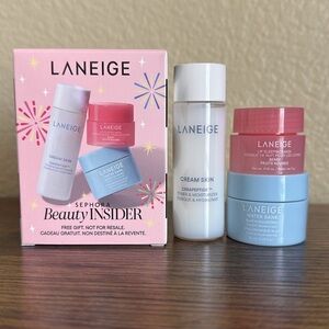 LANEIGE Cream Skin and Water Bank Set with Pink and Blue